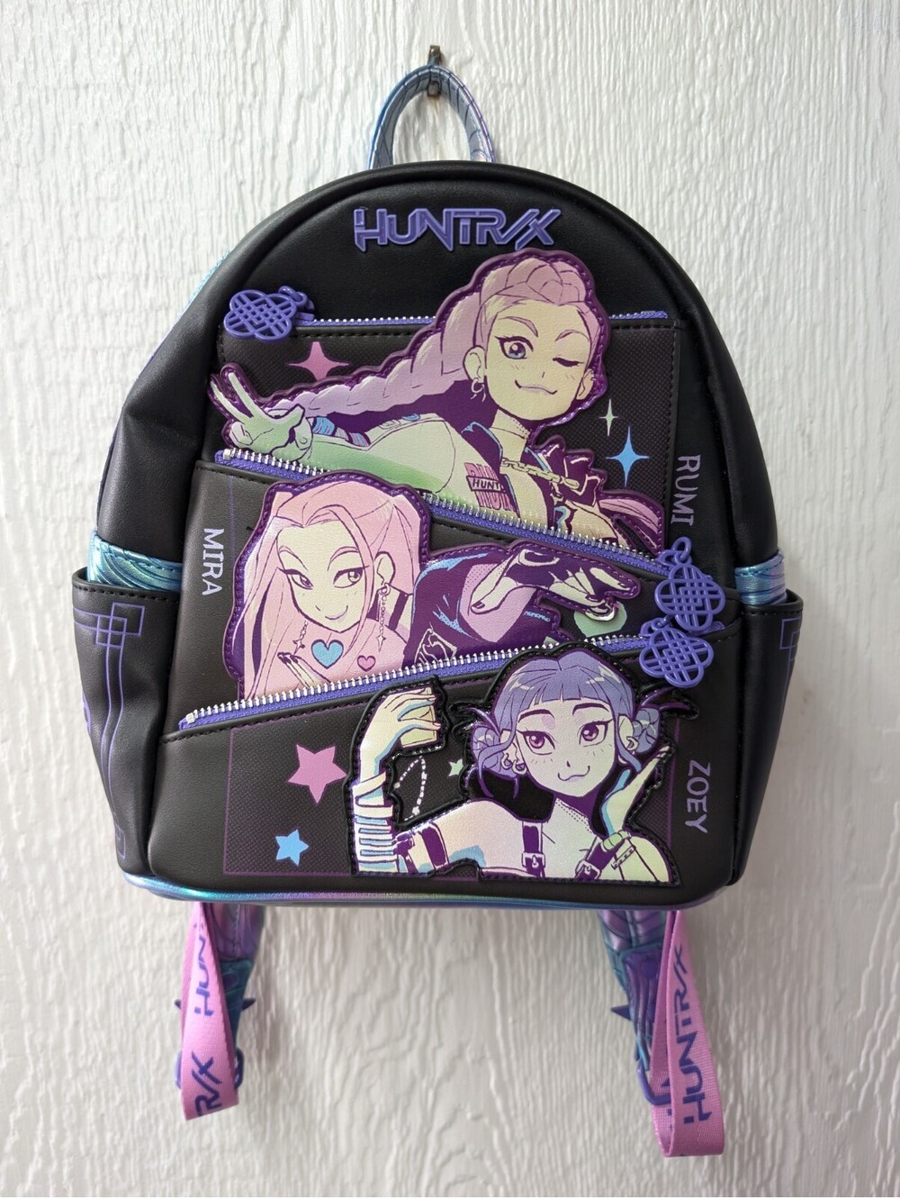 Huntrix Mini Backpack Rumi Mira Zoey K-Pop Demon Hunters Loungefly